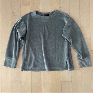 DKNY Fuzzy Gray Sweatshirt